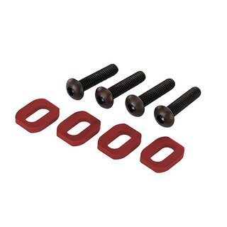 TRAXXAS Motorhalter Scheiben Aluminium rot (4)