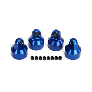 TRAXXAS GTX D�mpfer-Kappen Aluminium blau (4)