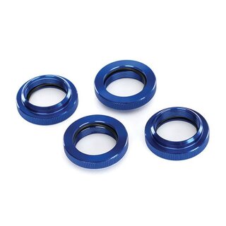 TRAXXAS GTX Einstell-Federhalter Aluminium blau (4)