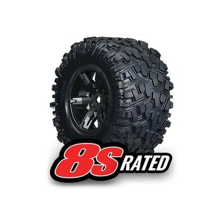 TRAXXAS Maxx AT Reifen auf X-Maxx Felgen schwarz (2)