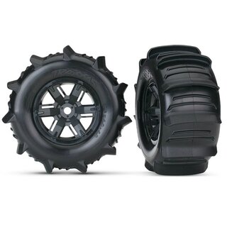 TRAXXAS Paddle Reifen auf X-Maxx Felgen schwarz (2)