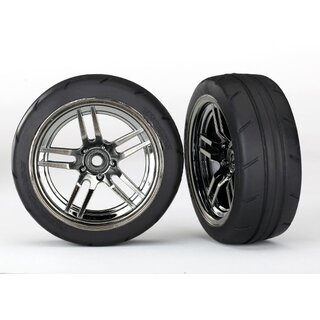 TRAXXAS Response Reifen auf 1.9 Felgen chrom-schwarz vorne (2)