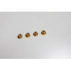 Kyosho STOPMUTTERN BUND,M4x4.5 ALU, GOLD (4) / 1344