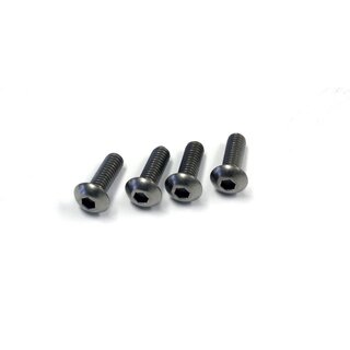 Kyosho Rundkopf Sechskantschrauben M4x12mm (4) Titan