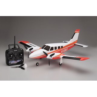 Kyosho AIRIUM PIPER PA34 VE29 TWIN READY SET - ROT