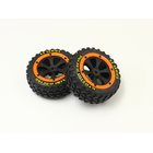 Kyosho REIFEN UND FELGENSATZ SANDMASTER 1:10 EP (2) ORANGE
