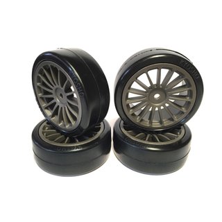 Kyosho VERKLEBTE DRITFREIFEN  FAZER VE-X 1:10 (2) - GUNMETAL