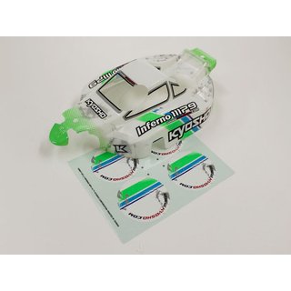 Kyosho Karosserie Kyosho 1:8 Inferno MP9 TKI3 Readyset (Weiss-Gruen)