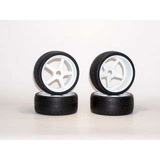 Kyosho REIFEN 1:8 INFERNO GT MIT WEISS FELGEN (4)