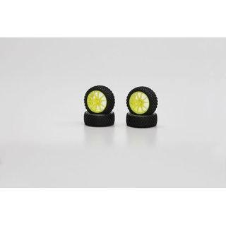 Kyosho REIFENSATZ#X-PATTERN, GELB (4)