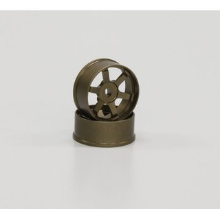 Kyosho FELGEN TE37 1.5 MM OFFSET BRONZE (2) Mini-Z AWD-FWD