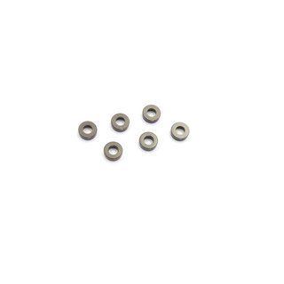Kyosho SCHEIBEN#ALU, 3X6X2MM GRAU (6)