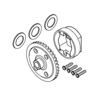 SWORKz Fox44 Differentialgeh�use & Tellerrad