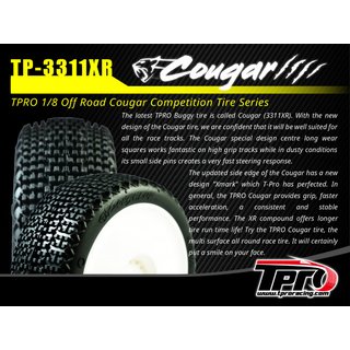 TPRO 1:8 OffRoad COUGAR XR Soft T3  Wei� Dish