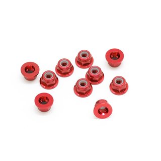 SWORKz Stopmutter mit Scheibe Aluminum M3 rot (10)