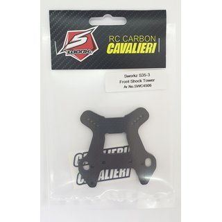 SWORKz S35-3 Carbon Sto�d�mpferhalterung vorne by RC Carbon Cavalieri