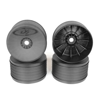 DE Racing Speedline Plus 1/8 Truck Wheels (4pcs/Black)