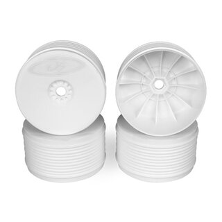 DE Racing Speedline Plus 1/8 Truck Wheels (4pcs/White)