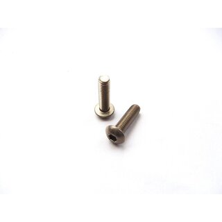 Hiro Seiko Titanium Hex Socket Button Head Screw M4x15
