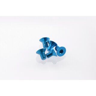 Hiro Seiko Alloy Hex Socket Flat Head Screw M3x5 [T-Blue]