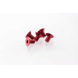 Hiro Seiko Alloy Hex Socket Flat Head Screw M3x5 [Red]