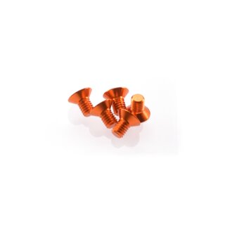 Hiro Seiko Alloy Hex Socket Flat Head Screw M3x5 [Orange]