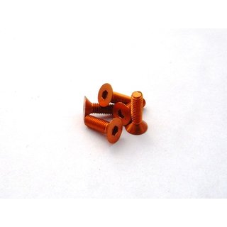 Hiro Seiko Alloy Hex Socket Flat Head Screw M3x12  [Orange] ( 5 pcs)