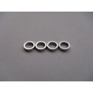 Hiro Seiko 4mm Alloy Spacer  (1.5t)  [Silver] (4 pcs)