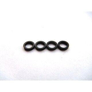 Hiro Seiko 4mm Alloy Spacer  (1.5t)  [Black] (4 pcs)