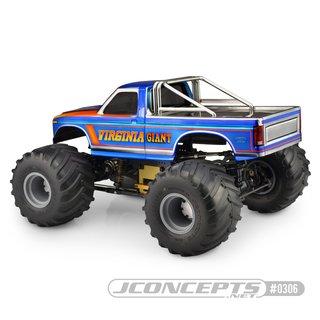 Jconcepts 1984 Ford F-250 - MT | Scale body (7.25 width & 13.00 wheelbase)