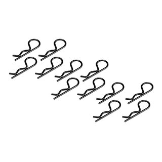 Jconcepts body clips - black - medium size - 12pc.