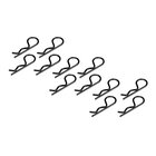 Jconcepts body clips - black - medium size - 12pc.