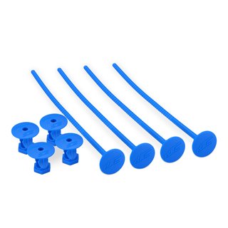 Jconcepts 1/10th off-road tire stick - holds 4 mounted tires (blue) - 4pc.