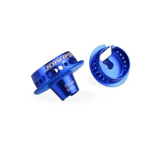 Jconcepts Fin, shock 5mm off-set spring cup - blue