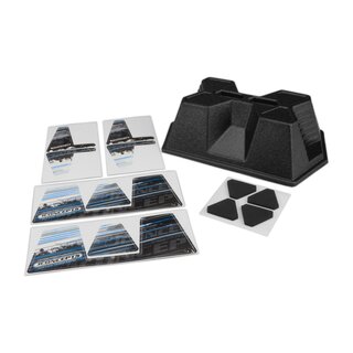 Jconcepts Aero car stand - Matte black w/ pads and decal
