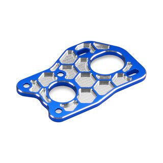 Jconcepts B6 3-gear laydown Honeycomb motor plate - blue