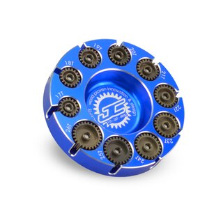 Jconcepts Pinion Puck - modified range, 17-26T 48-P - blue