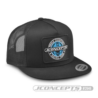 Jconcepts 2018 Skull hat - embroidered, flat bill, mesh, snap-back design