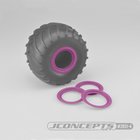 Jconcepts Tribute wheel beadlocks - pink - glue-on set,...