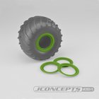 Jconcepts Tribute wheel beadlocks - green - glue-on set,...