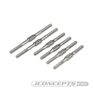 Jconcepts Tekno - EB410 Fin Titanium turnbuckle set - 6pc.