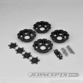 Jconcepts Tracker wheel discs - pink (fits - #3379 Dragon wheels)
