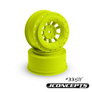 Jconcepts Hazard - Slash rear, Slash 4x4 F&R wheel - (yellow) - 2pc.