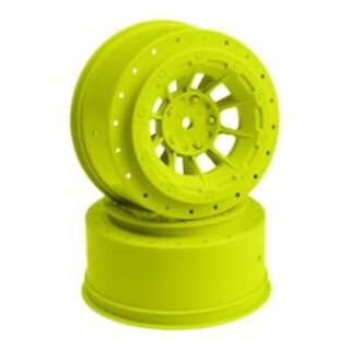 Jconcepts Hazard - Losi Ten SCT-E, Ten SCT-Nitro and 22 SCT wheel - yellow - 2pc.
