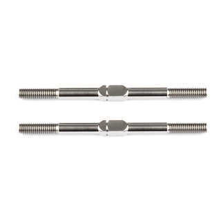 Team Associated FT Titanium Turnbuckles, 48 mm/1.875 in, silver