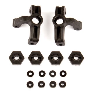 Team Associated Steering Blocks and Wheel Hexes Set