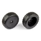 Team Associated Narrow Mini Pin Tires, mounted