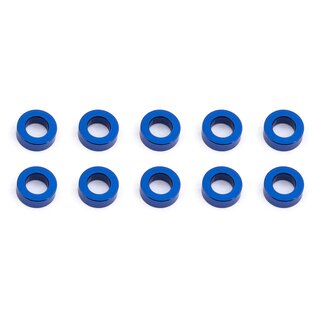 Team Associated Ballstud Washers, 5.5x2.0 mm, blue aluminum