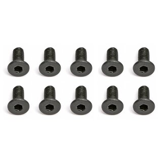 Team Associated Screws, 2.5x0.45x6 in FHCS