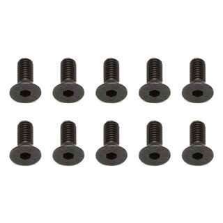 Team Associated Screws, 4x10 mm FHCS